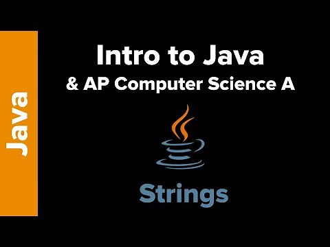 Intro to AP Computer Science A Strings