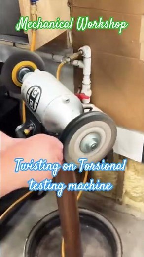 Torsion Test on Torsional Testing Machine #ugi #automobile #ucer #mechanical #torsion #TorsionTest
