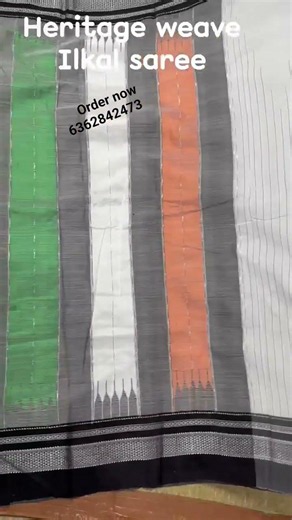 Pure cotton and silk pallu Ilkal handloom sarees #ilkalsaree #uttarkarnataka