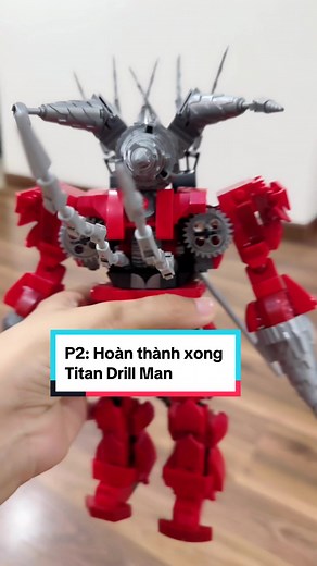 Hoàn thành Titan Drill Man - Hướng dẫn lắp ráp LEGO
