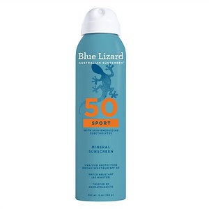 Blue Lizard Sport SPF 50 Mineral Sunscreen Spray, Broad Spectrum, All Ages, 5 oz
