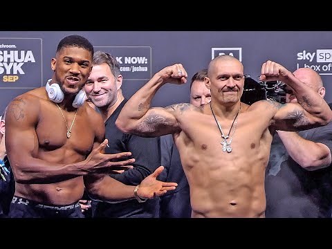 Anthony Joshua vs. Oleksandr Usyk • FULL WEIGH-IN & FINAL FACE OFF • Heavyweight Boxing