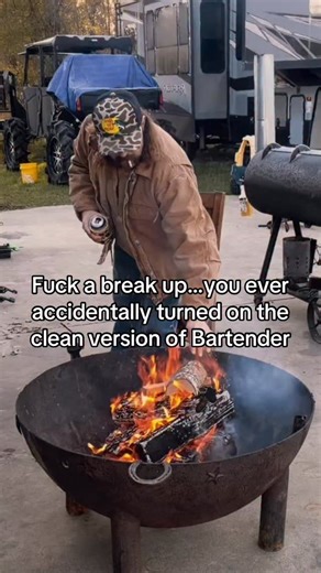 Mullet Malone on Instagram: "Accidentally hit the clean version and now her daddy involved 😭 #bartender #wronglyrics #trailerpark #drunk #lovesong"