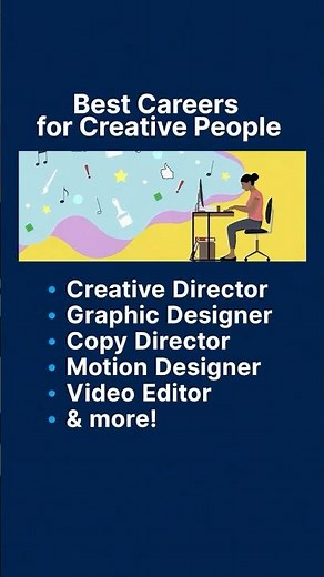 Types of jobs for creative people that you should know about 🎬🎨️✍️🎥 #shorts