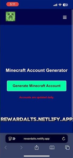 Want a Free Minecraft Account? #shorts #viral