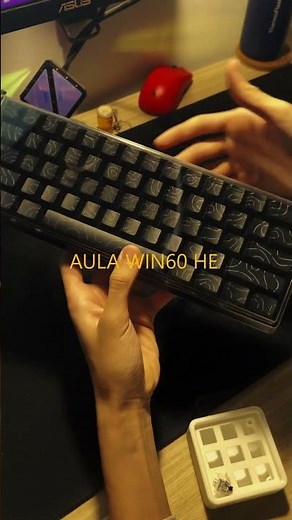 An INSANEEEE BUDGET GAMING keyboard? | Reviewing AULA WIN60HE #keyboard #techtok #gamingkeyboard