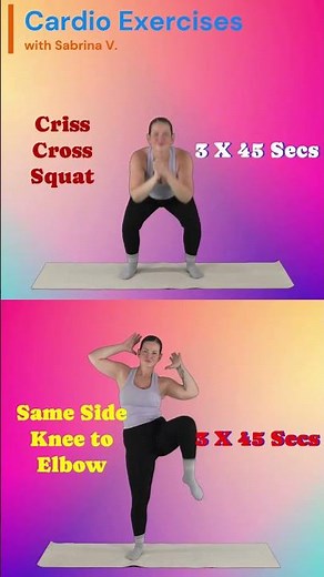 Criss Cross Squat/Same Side Knee to Elbow #usa #cardioworkout #canada #usashorts #gostretchyourself
