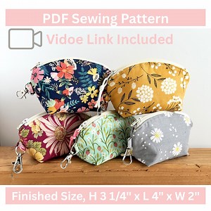 Keychain Pouch Sewing Pattern: Mini Zipper Bag (PDF Pattern) - Etsy