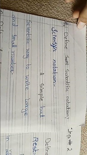 define scientific notation