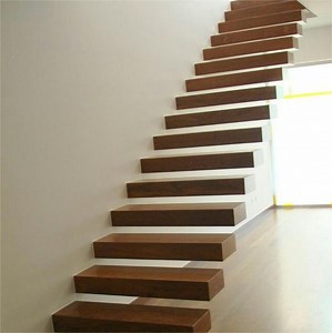 [Hot Item] Modern Cantilever Floating Staircase for Hotels Wall Fixed with Hidden Frame Design Glass Railing
