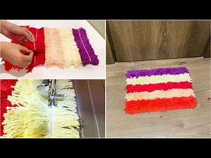 🔥🔥🔥 HOT NEW! The fastest and easiest way to sew a yarn rug