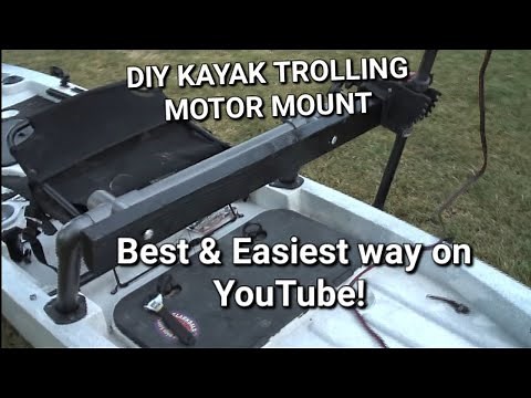 Part 1, DIY How to make a Trolling Motor Mount for your Kayak. Ascend 128T Yak power