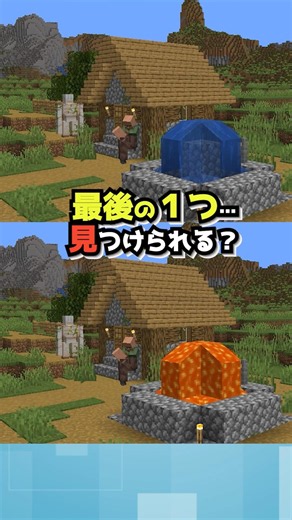 【マイクラ】【Spot the Difference!】激ムズ！まちがい探し #間違い探し #マイクラ #マインクラフト #shorts
