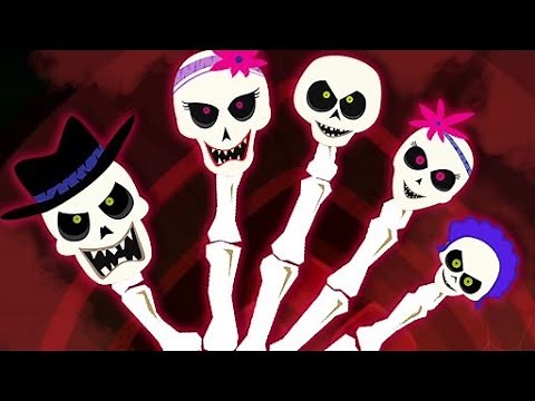 Skeleton Finger Family | Nursery Rhymes And Halloween Finger Family Songs ‪@AllBabiesChannel‬
