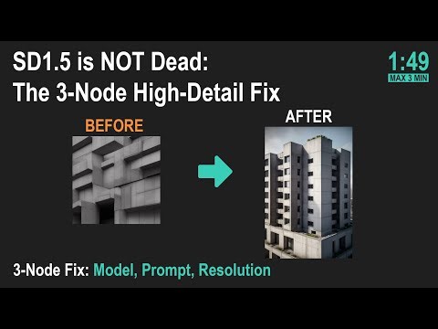 🟢EN: SD1.5 is NOT Dead: The 3-Node High-Detail Fix
