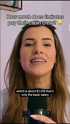 How much is the Emirates Cabin Crew SALARY? 🤑 #emirates #emiratescabincrew #flightattendant