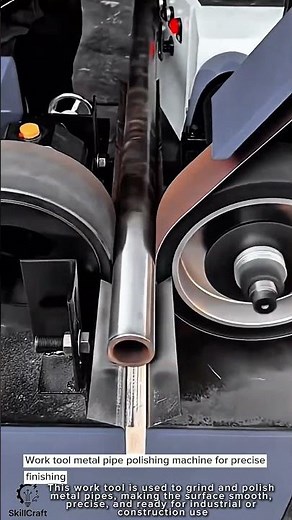 Work tool metal pipe polishing machine for precise finishing