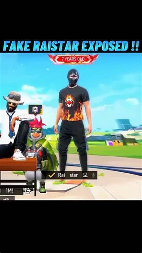 Fake Raistar Exposed!!Rofani rost #freefire #trending#shorts