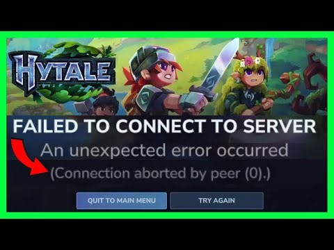 How to FIX Hytale Connection Aborted by Peer (FIXED)