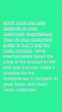 entrepreneurship 101 | distribution channels #learn #entrepreneurship #mba