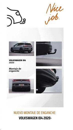 Montaje de enganche en Volkswagen ID4