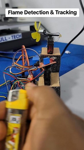 1.4M views · 6.2K reactions | Flame Detection & Tracking #TechInnovation #ElectronicsForStudents #arduinotutorial #electronicsprojects #robotics | Full - Tech | Facebook