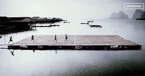 They made a floating football pitch. Take me there... now. | GiveMeSport