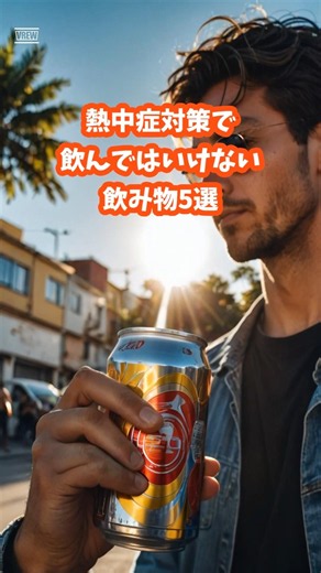 熱中症対策で飲んではいけない飲み物5選 #熱中症 #飲み物 #健康 #カフェイン #水分