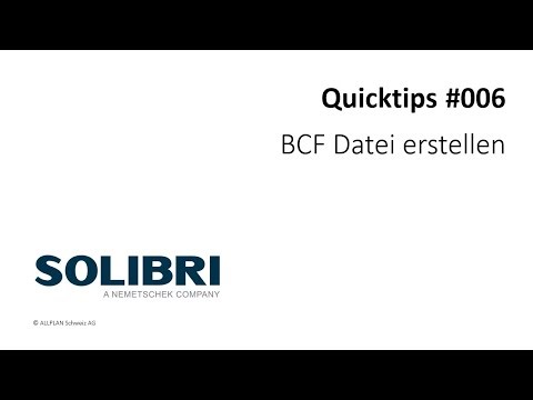 #006 SOLIBRI Quicktips "BCF Datei erstellen"
