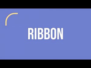 What Is Ribbon? | Computer Vocabulary (Plain English)