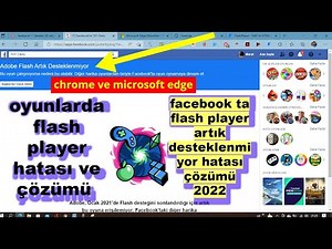 oyunlarda flash player hatası ve çözümü facebook flash player artık desteklenmiyor hata çözümü 2022