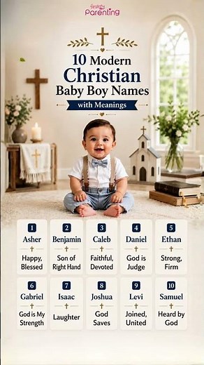 10 Modern Christian Baby Boy Names with Meanings