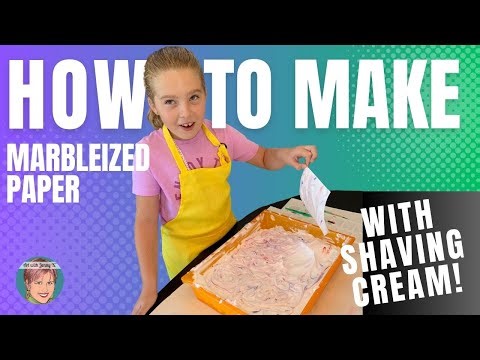 How to Make Marbleized Paper with Shaving Cream