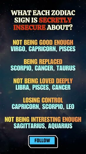 What Each Zodiac Sign Is Secretly Insecure About? #shorts #zodiacsigns