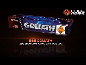 Cube Fireworks - 335 Goliath 296 Shot Compound Barrage 1.3G