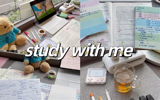 study vlog|周末宅家学习日常|备考日记|傍晚沉浸式学习|想多了都是问题，做多了都是答案