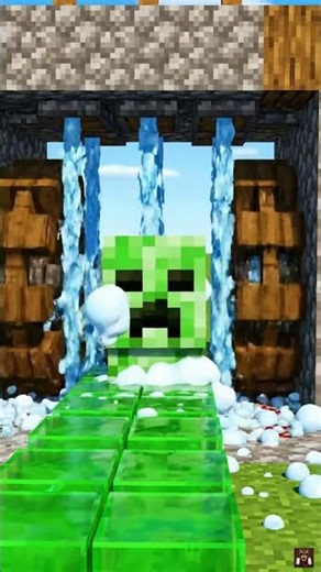 Creeper Gets a Car Wash in Minecraft 🚿💚😂 #ai #viral #minecraft #shorts