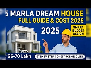 5 Marla House Design & Construction Cost in 2025 | Smart Home Planning Tips | #Realestate