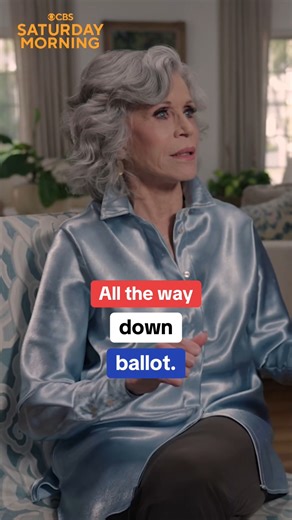 Actor and activist Jane Fonda explains why she's campaigning around the U.S. for local candidates who will fight to combat climate change, urging young Americans to make their voices heard. Her conversation with David Schechter airs tomorrow on CBS Saturday Morning. | CBS Mornings
