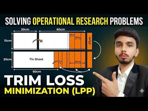Trim Loss Minimization Problem - Linear Programming Formulation