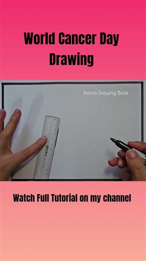 World Cancer Day Poster Drawing | Cancer Awareness Drawing | World Cancer Day Poster | Easy Poster