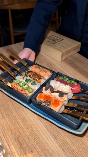 Hello Nori park Royal New DIY temaki sushi set hand roll matcha miyazaki wagyu Japanese restaurant