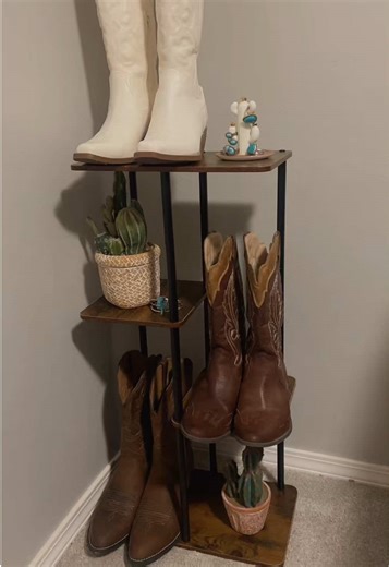 Cowboy Boot Shelf Setup for Western Fashion Lovers