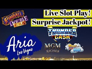 Pinball Double Gold, NEW MGM Riches ⭐️ Thunder cash Slot Machine JACKPOT HANDPAY 🎰 Aria Las Vegas