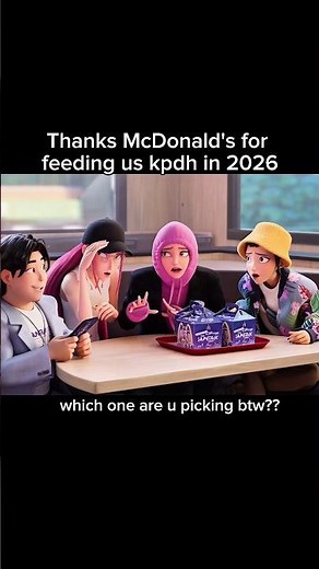 McDonald's new kpdh Ad 😭 ♥️ #kpopdemonhunters #kpdh #sajaboys #huntrix #mcdonalds
