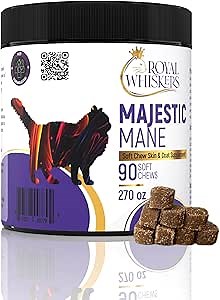 Cat Allergy Relief for Cats - Vet-Formulated Omega-3 & Omega-6, Zinc & Taurine, All-Natural Allergy Relief for Cats, Itchy Skin Treatment, Made in USA, Grain-Free - 90 Chews (270g)