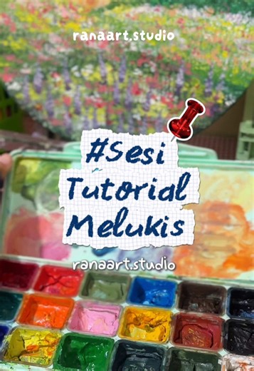tutorial melukis lagii pakai cat gouache, selamat mencoba yaa ^^ #art #painting #paintingtutorial #gouachepainting #melukis