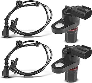A-Premium ABS Wheel Speed Sensor Compatible with Dodge Models - Ram 1500 2002 2003 2004 2005, Pickup - Front and Rear Driver and Passenger Side, 4-PC Set, Replace# 5083204AA, 56028187AD