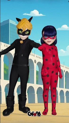 LADYBUG E CATNOIR REAGINDO AOS COMENTÁRIOS DOS FÃS |MIRACULOUS DAY 2025 | Mundo Gloob #Shorts