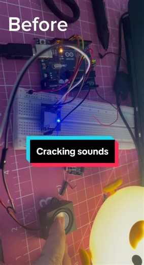 Troubleshooting cracking sounds on output speaker #arduino #darksouls3 #diy #nerd